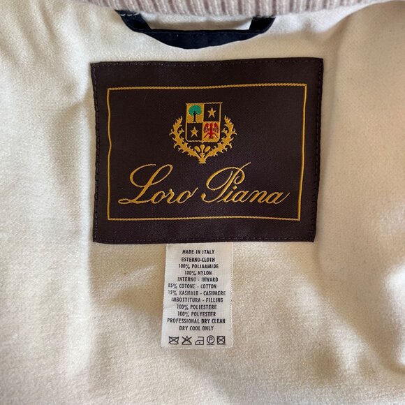 Loro Piana StormSystem Twenty K Vest Mens XL Black Made In Italy Cashmere Lined - Picture 11 of 16